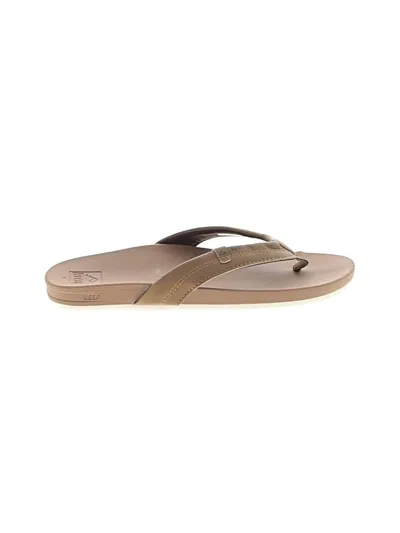 Pre-owned Reef Flip Flops In Tan