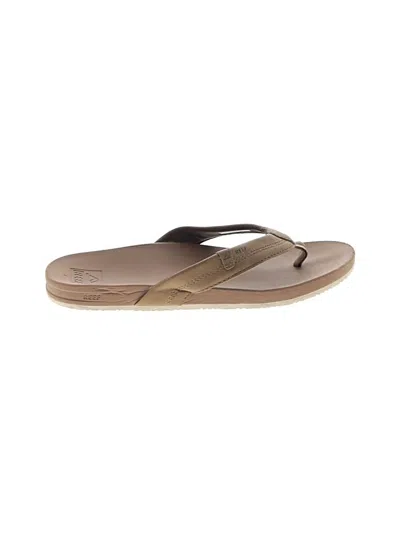 Pre-owned Reef Flip Flops In Tan