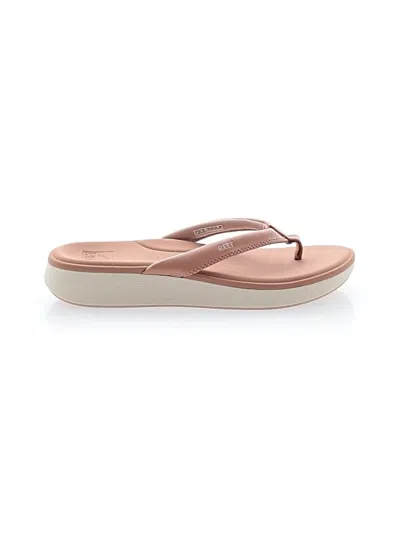 Pre-owned Reef Flip Flops In Tan