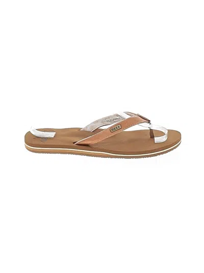 Pre-owned Reef Flip Flops In Tan
