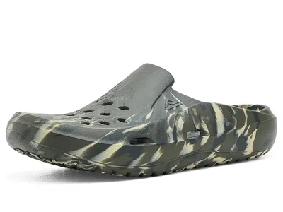 Reef Glider Men's Slide Shoes Camo Marble: 13 D - Medium In Gray