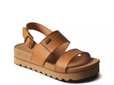 Reef Horizon Hi Buckle Platform Sandal In Brown