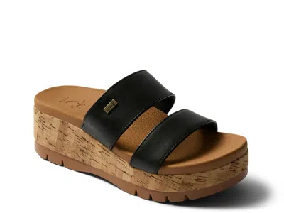 Reef Horizon Luca Wedge Sandal In Black