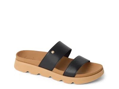 Reef Horizon Luxe Platform Sandal In Black