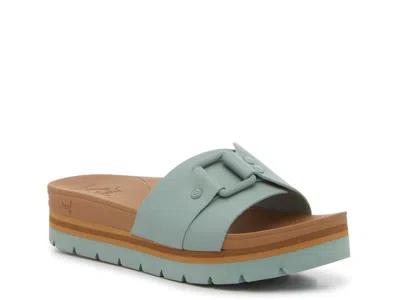 Reef Horizon Platform Sandal In Blue