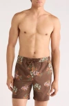 Reef Jagger Swim Trunks In Brown