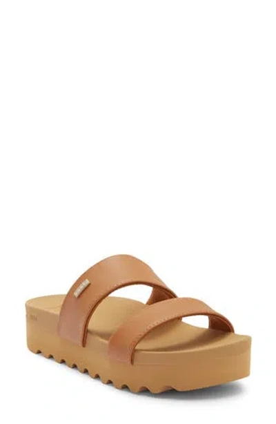 Reef Kaia 2 Bar Slide Sandal In Brown
