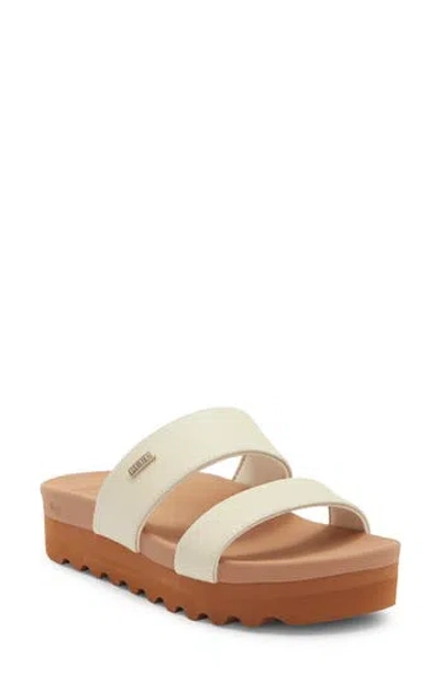 Reef Kaia 2 Bar Slide Sandal In Neutral