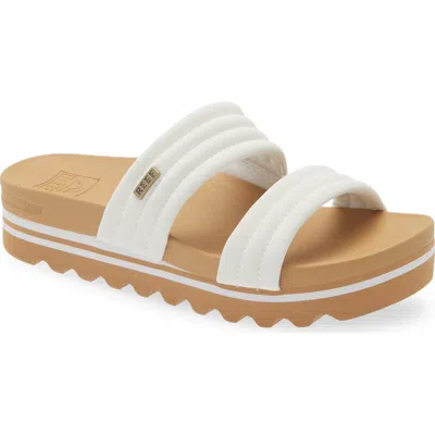 Reef Kaia 2 Bar Slide Sandal In White