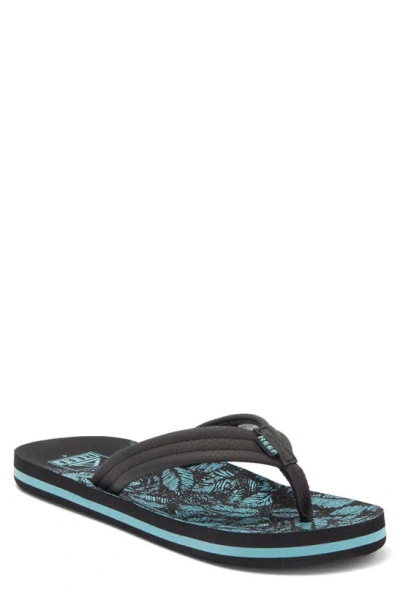 Reef Kids' Ahi Flip Flop In Aquifer Palm