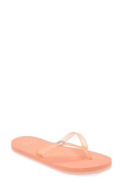 Reef Kids' Charming Flip Flop In Peach