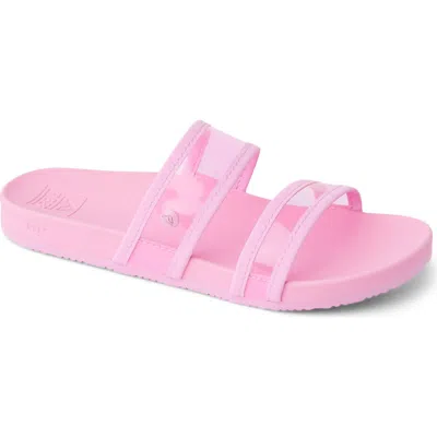 Reef Kids' Cushion Vista Slide Sandal In Pink