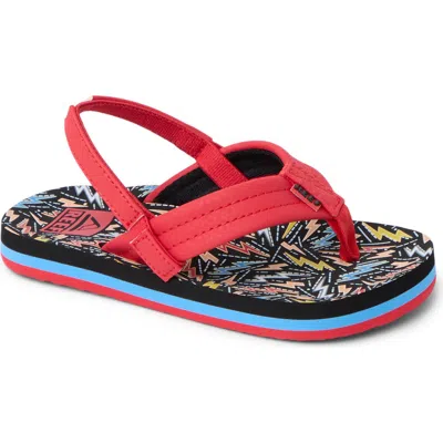 Reef Kids' Little Ahi Flip Flop In Animal Print