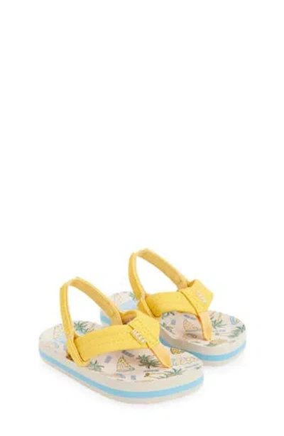 Reef Kids' Little Ahi Flip Flop In Yellow