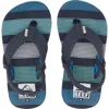 Reef Kids' Little Ahi Sandal In Deep Sea Stripes