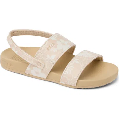 Reef Kids' Little Cushion Vista Slingback Sandal In Neutral