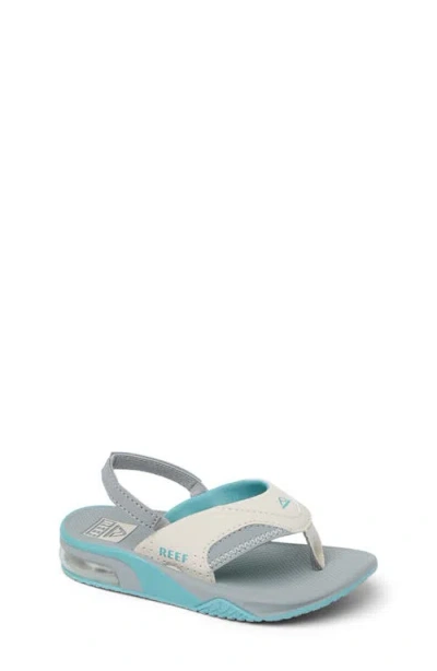 Reef Kids' Little Fanning Flip Flop In Gray