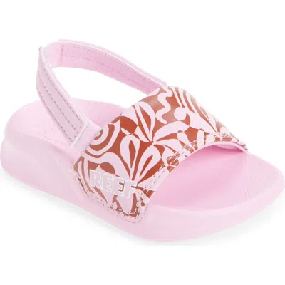 Reef Kids' Little One Slide Sandal In Pink