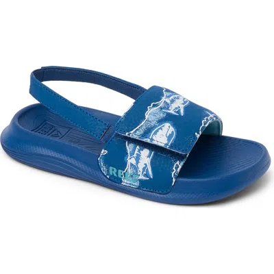 Reef Kids' Salty Slingback Sandal In Blue