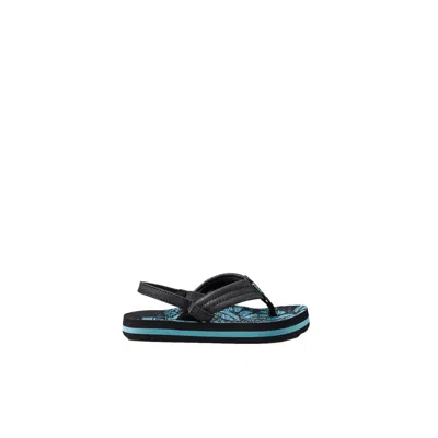 Reef Kids' Little Ahi Aquifer Palm Cj4133 Toddler In Black