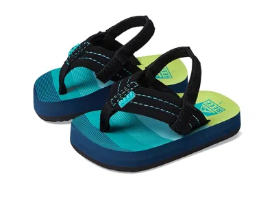 Reef Little Ahi Flip Flop (infant/toddler/little Kid) Boys Shoes Aqua/green : 6 Toddler M, Synthetic