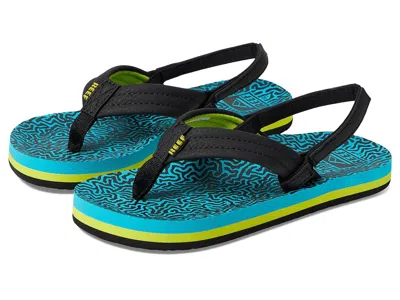 Reef Little Ahi (infant/toddler/little Kid) Boy's Shoes Blue Coral : 8 Toddler M