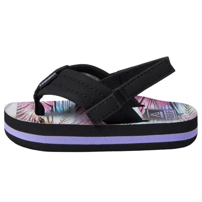 Reef Kids' Little Ahi Palm Fronds Cj2041 Toddler In Black