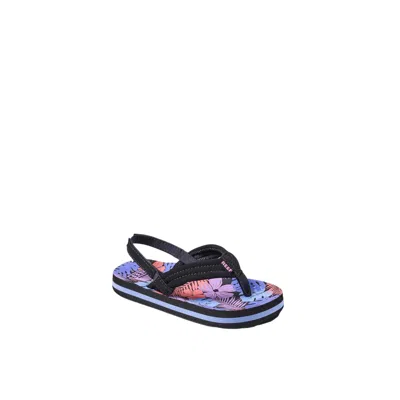 Reef Kids' Little Ahi Purple Fronds Cj3693 Toddler In Black