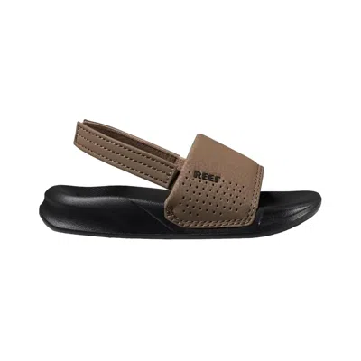 Reef Kids' Little One Slide Black / Tan Cj5749 Toddler In Brown