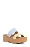 Reef Lofty Lux Hi Platform Slide Sandal In Multi