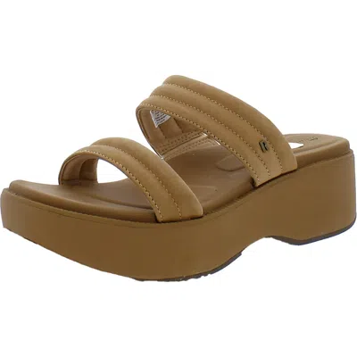 Reef Lofty Lux Hi Womens Padded Insole Slip On Wedge Sandals In White