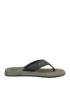 Reef Man Thong Sandal Black Size 7 Textile Fibers