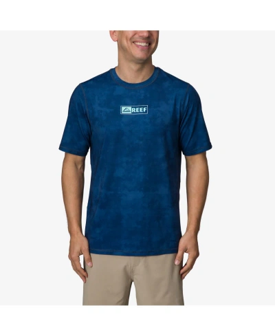 Reef Men's Ellsworth Short Sleeve Surf Shirt In Insignia Blue
