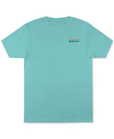 Reef Men's Grandview Crewneck Short Sleeve Graphic T-shirt In Gulf Stream