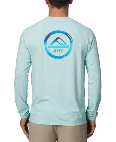 Reef Men's Hanford Long Sleeve Logo Graphic Performance T-shirt In Clearwater