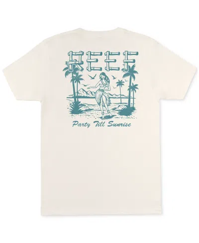 Reef Men's Islandgirl Short Sleeves T-shirt In Vintage White
