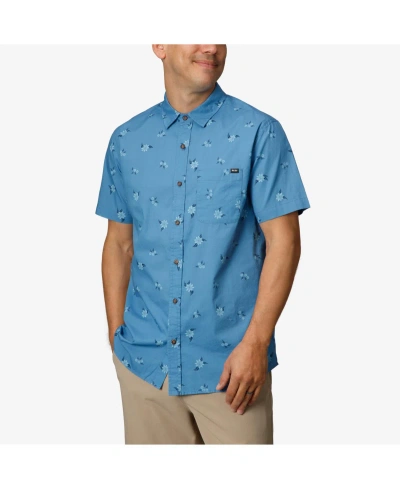 Reef Men's Montana Short Sleeve Woven Shirt In Parisian Blue