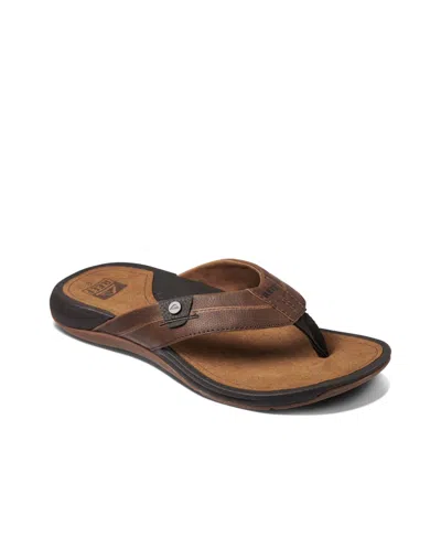 Reef Men's San Onofre Slip-on Sandals In Dark Brown,tan