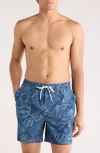 Reef Moore Swim Trunks In Blue