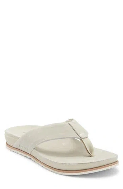 Reef Ojai Suede Flip Flop In Neutral