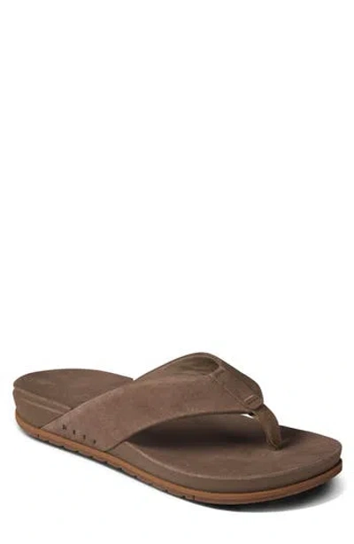 Reef Ojai Suede Flip Flop In Brown