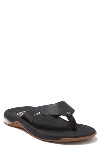 Reef One Slide Sandal In Black/silver
