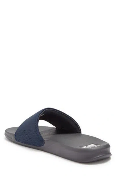 Reef One Slide Sandal In Navy/white