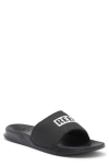 Reef One Slide Sandal In  Black/white