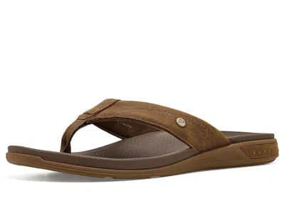 Reef Phantom Lux Leather Flip Flop In Brown