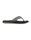Reef Layback Perforated-strap Flip Flops In Black