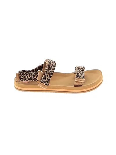 Pre-owned Reef Kids' Sandals In Tan