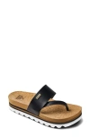Reef Sol Hi Platform Sandal In Black/ Tan