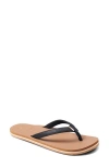 Reef Solana Flip Flop In Black/ Tan