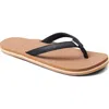Reef Solana Flip Flop In Black/tan